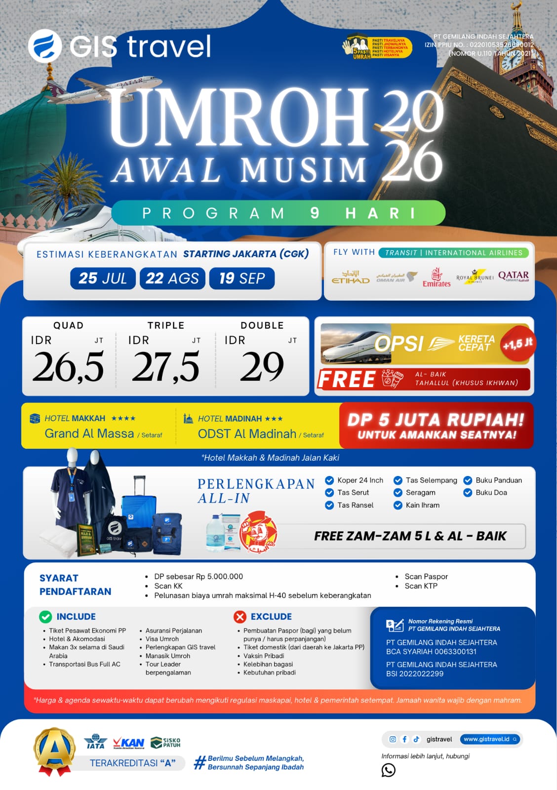 Umroh Hemat Akhir Juli